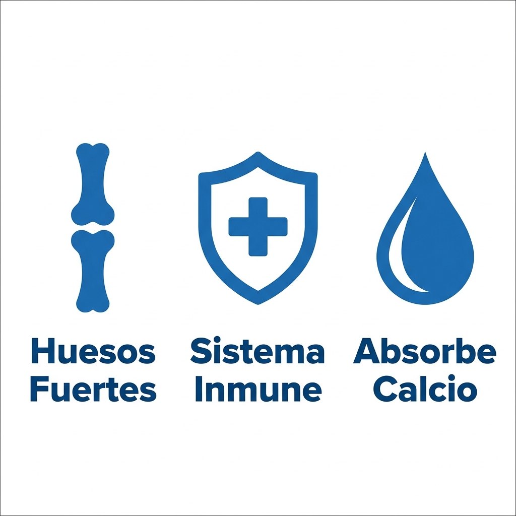 Beneficios OsseaVit Huesos Fuertes Sistema Inmune Absorción Calcio