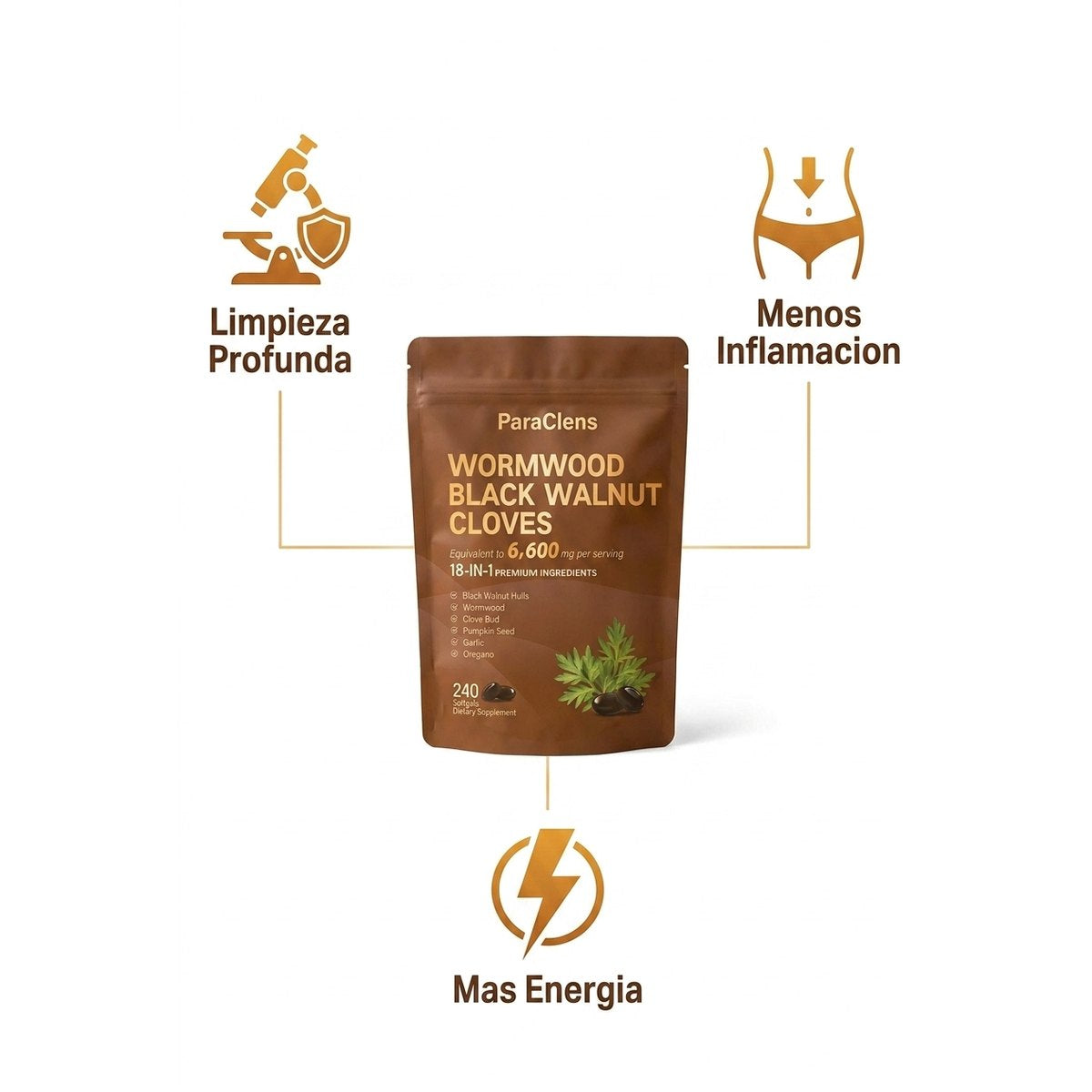 Beneficios ParaClens Limpieza Profunda Reduce Inflamacion Mas Energia