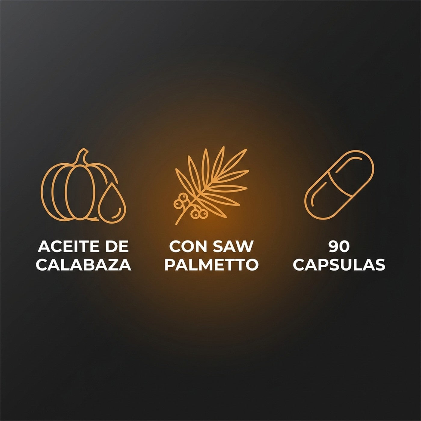 Aceite de calabaza, con saw palmetto, 90 capsulas