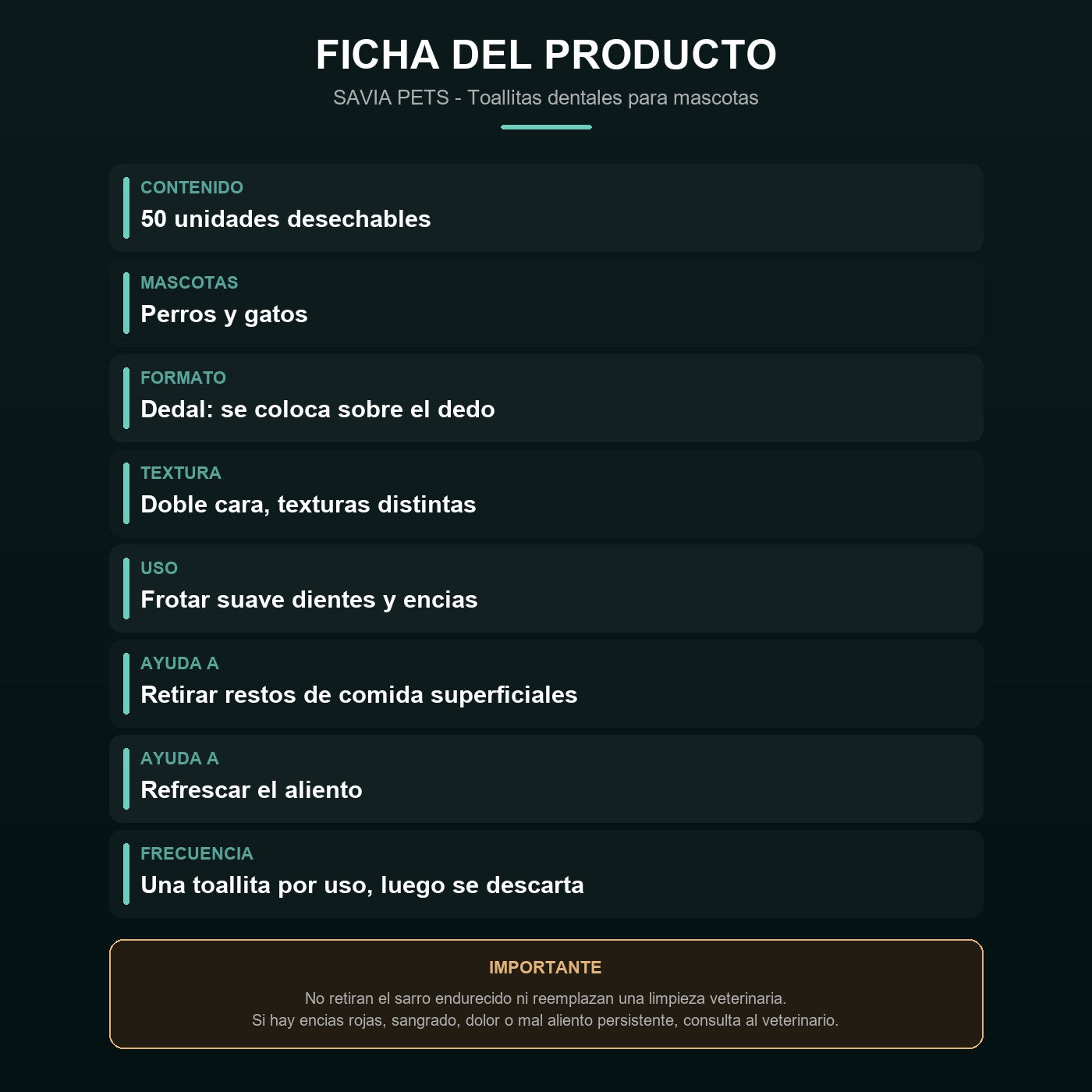 Ficha: 50 unidades, formato dedal, doble textura, perros y gatos