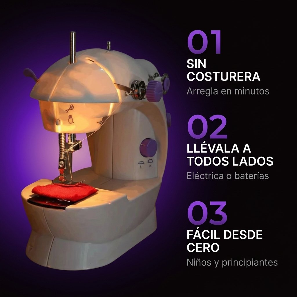 Beneficios SEWPRO compacta portátil lámpara pedal eléctrica baterías principiantes niños