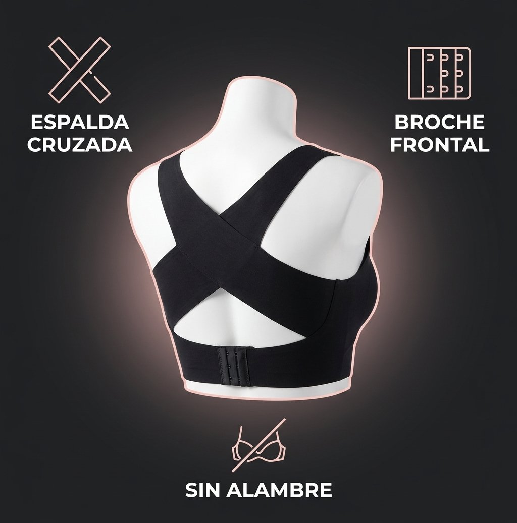 Vertia disponible en negro y beige tallas M L y XL XXL sin alambre