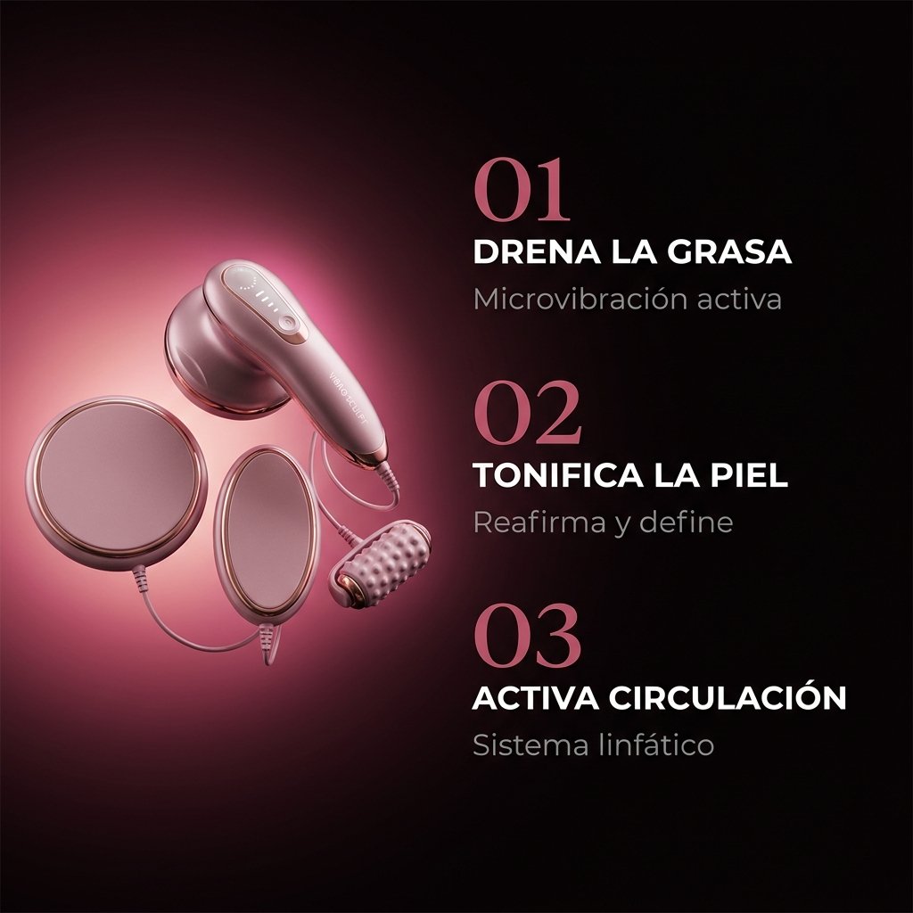 Beneficios Vibro Sculpt drena grasa tonifica piel elimina celulitis reafirma figura
