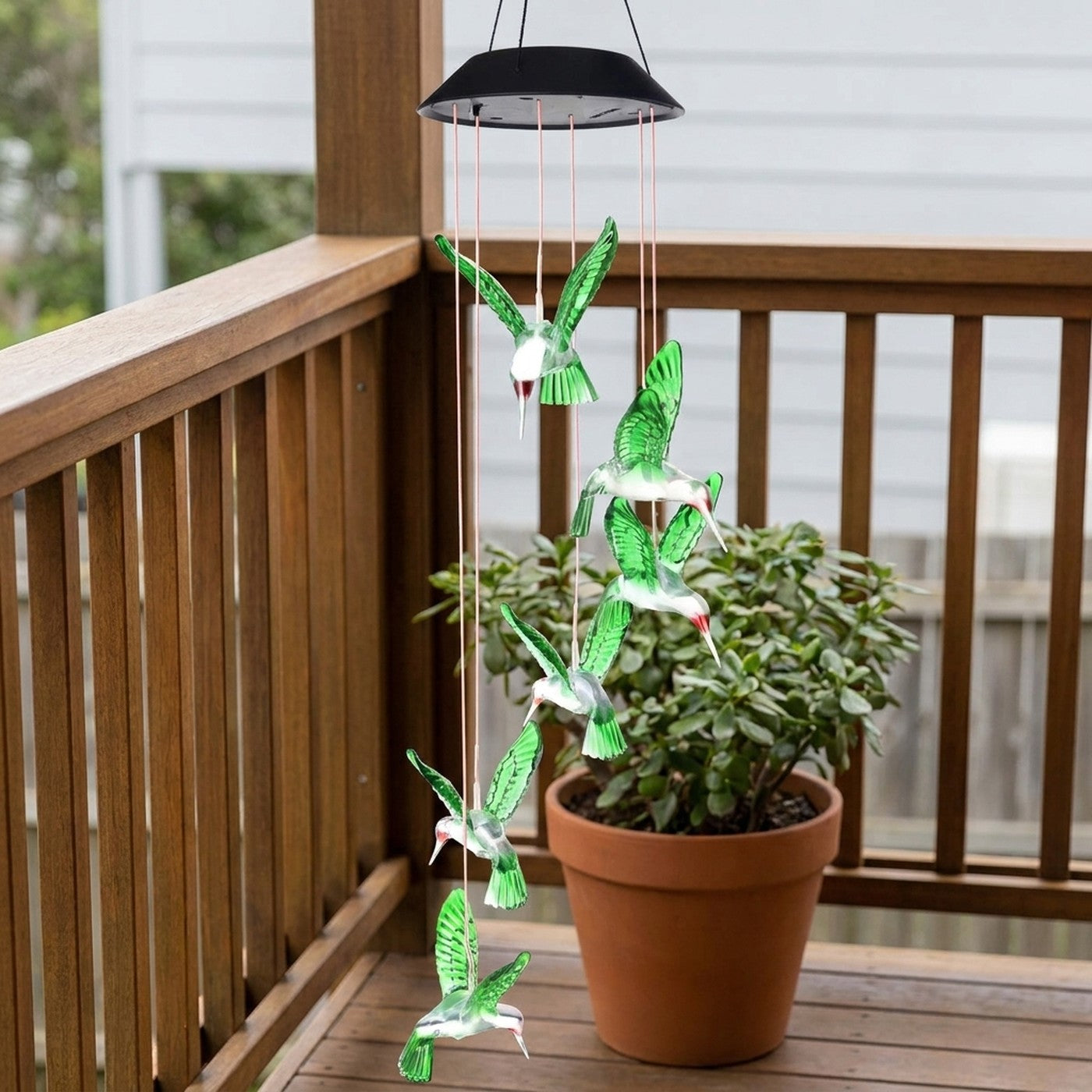 Mide unos 70 cm del gancho al colibri mas bajo