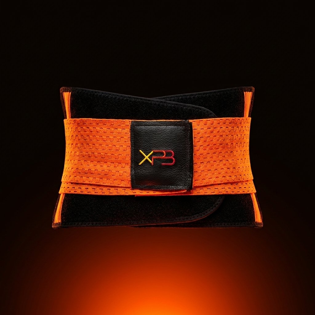 Xtreme Power Belt XPB faja compresión lumbar neopreno naranja negro dolor espalda ciática